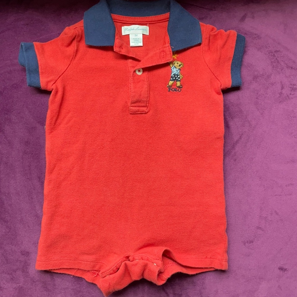 WORN Authentic Ralph Lauren Short-Sleeve Outfit Size: 3 Months
